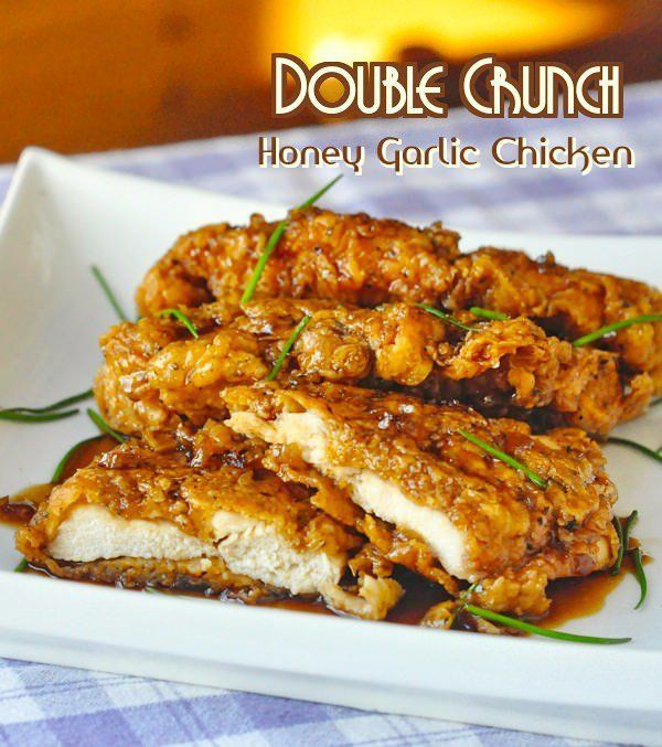 Double Crunch Honey Garlic Chicken Breasts – Super crunchy, double coated chicken