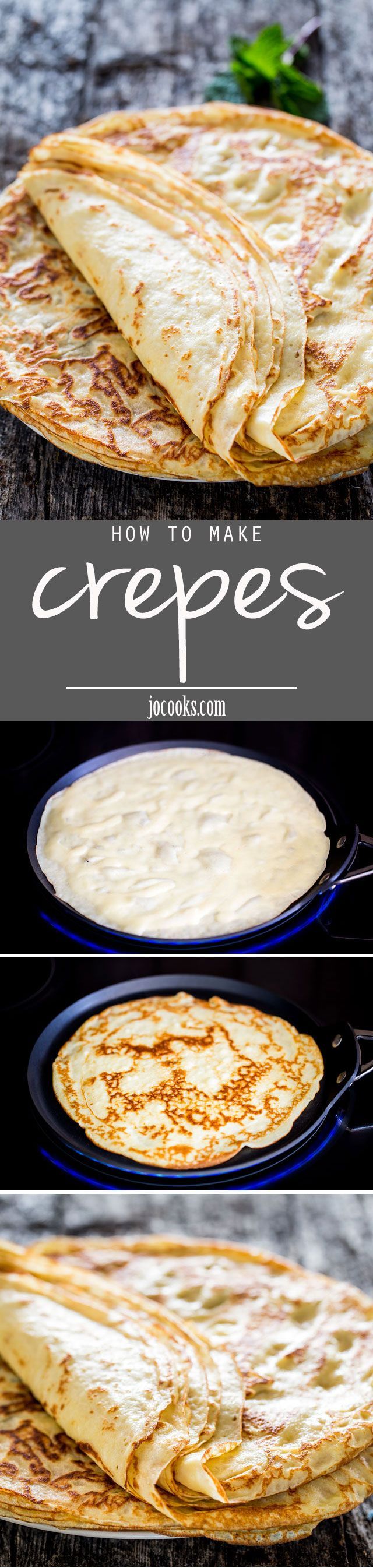 Homemade crepes – Learn how to make crepes from scratch! Serve these with your fav