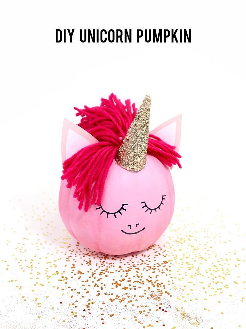 How to make a unicorn pumpkin – no carve pumpkin ideas from MichaelsMakers Lines A