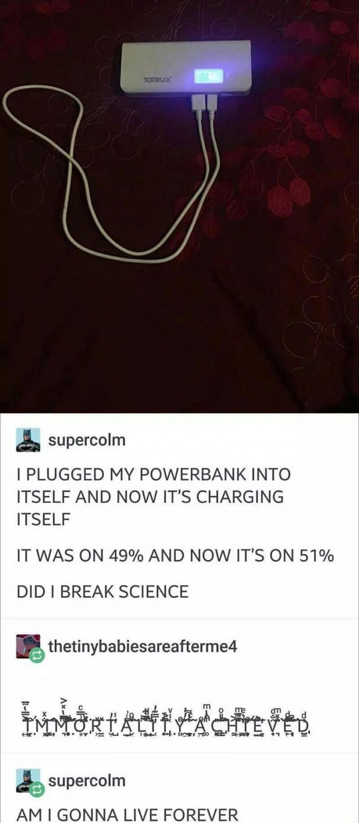 It started charging itself funny pics, funny gifs, funny videos, funny memes, funn