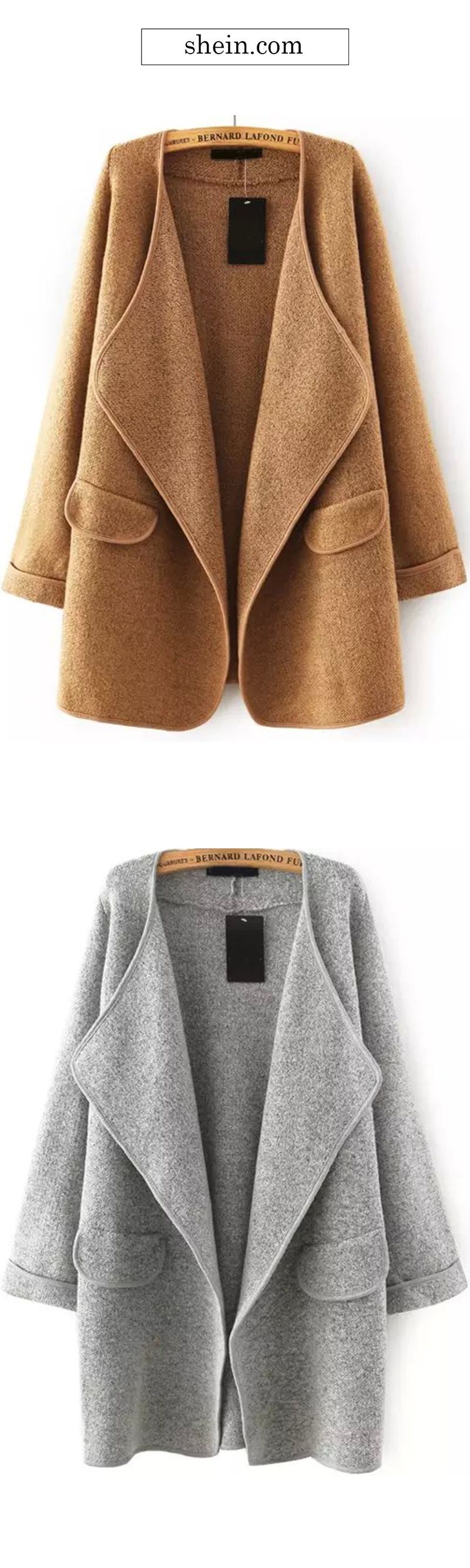 Khaki Loose Sweater Coat. Warm & cozy. FREE STANDARD SHIPPING