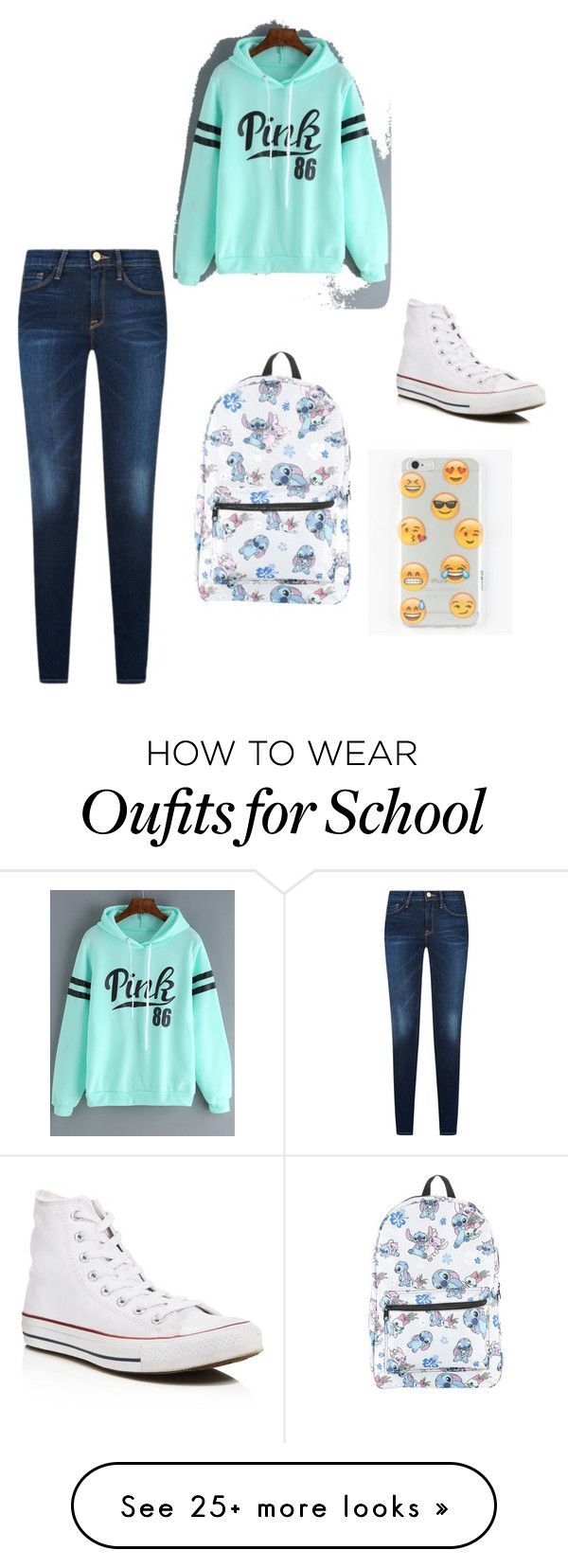 “Lazy and chic school outfit” by katayoun2819 on Polyvore featuring Disn