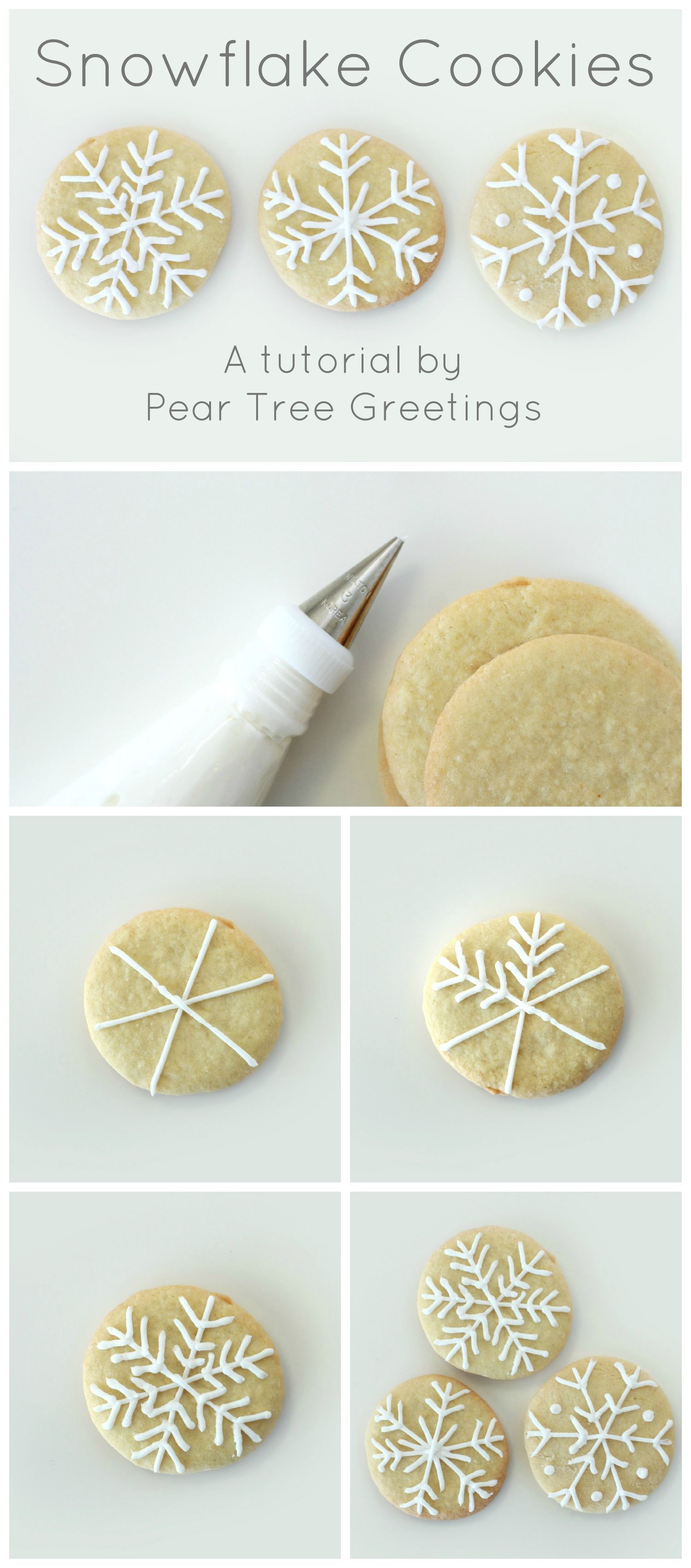 Learn how to make a these snowflake Christmas cookies that are sure to impress you