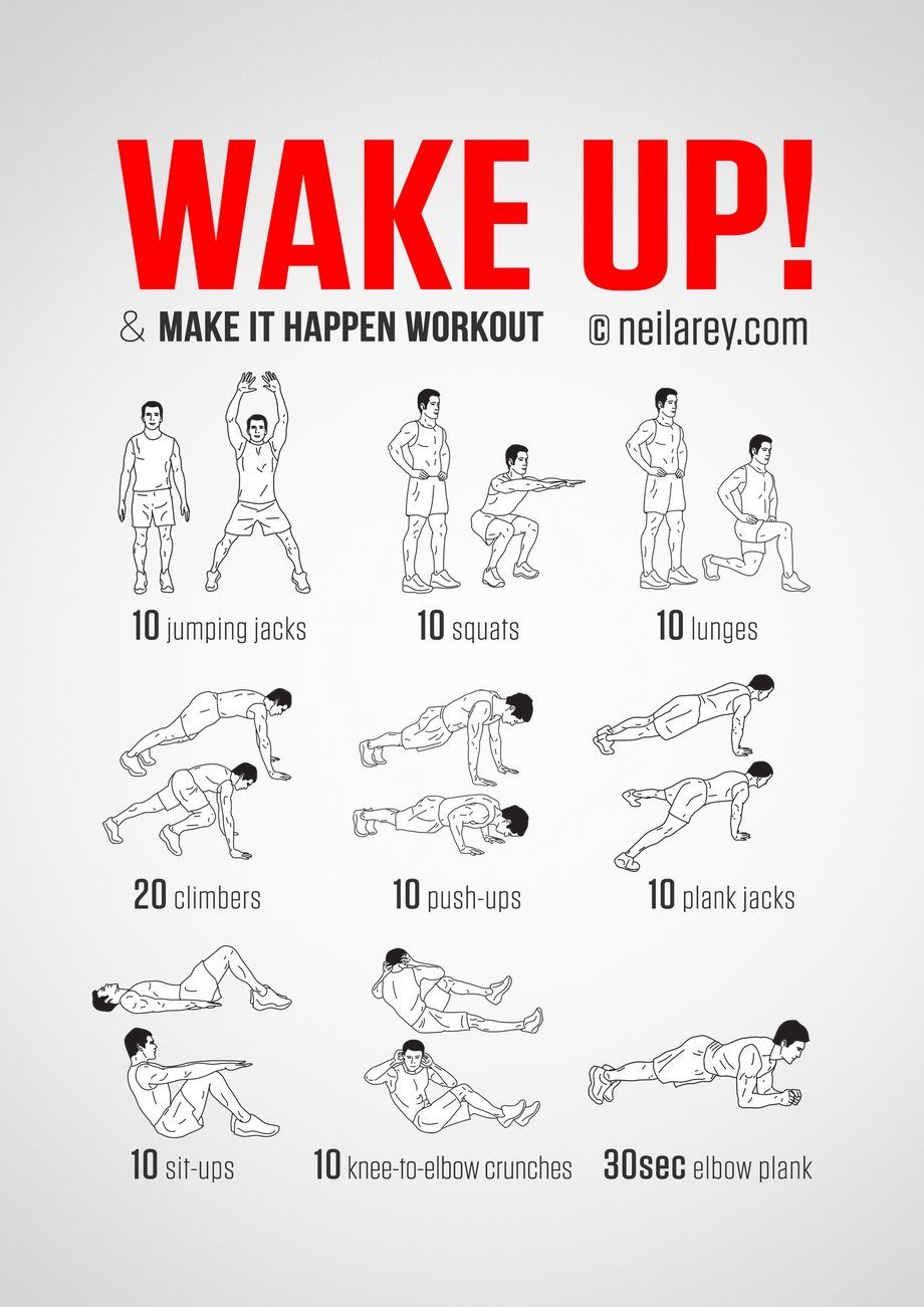 No-equipment body-weight workout for starting your morning on a high. Infamous Wak