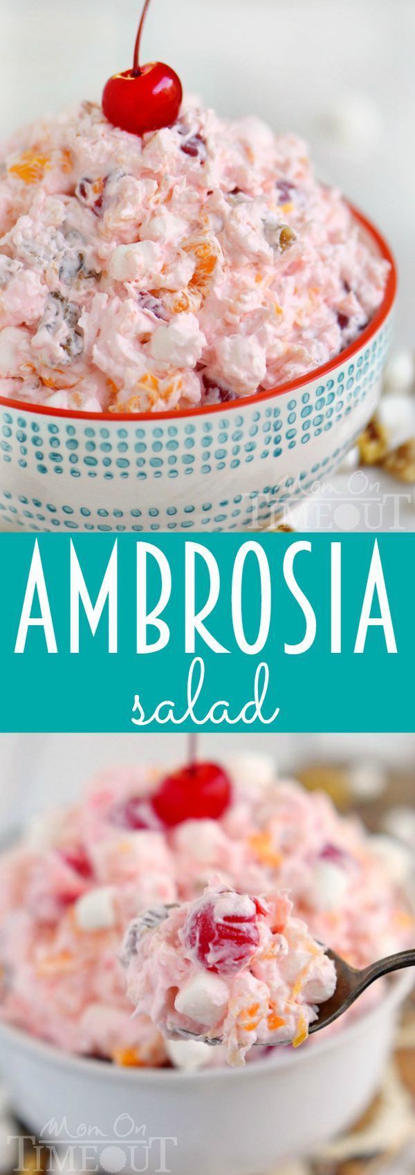 One of my favorite desserts of all time – Ambrosia Salad! So easy to make and alwa