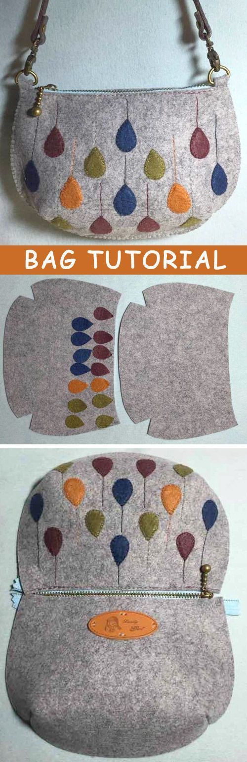 Photo Tutorial: How to Make Bag Felt. DIY step-by-step. www.handmadiya.co…: