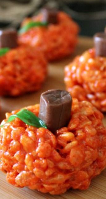 Pumpkin Rice Krispie Treats Recipe