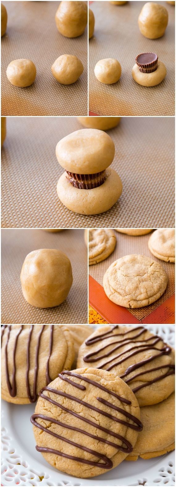 Reese’s Stuffed Peanut Butter Cookies. Soft, chewy, and overloaded with peanut but