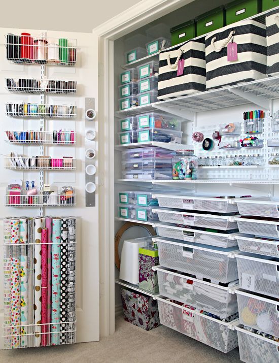 The Ultimate Craft Closet Organization