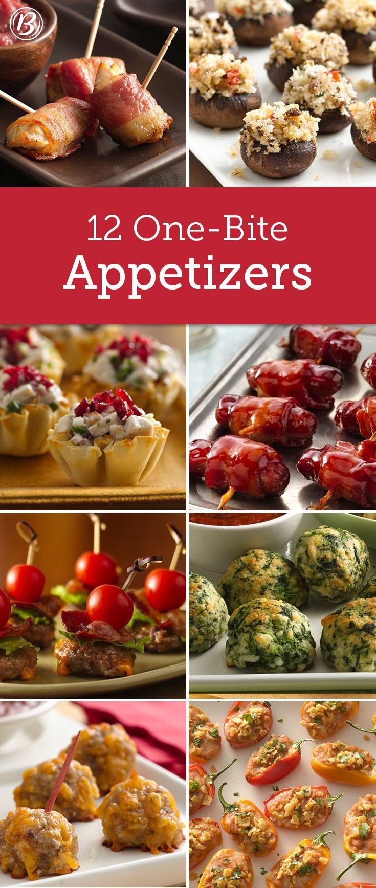 Think mini! These small appetizer bites are perfect for mixing and mingling at par