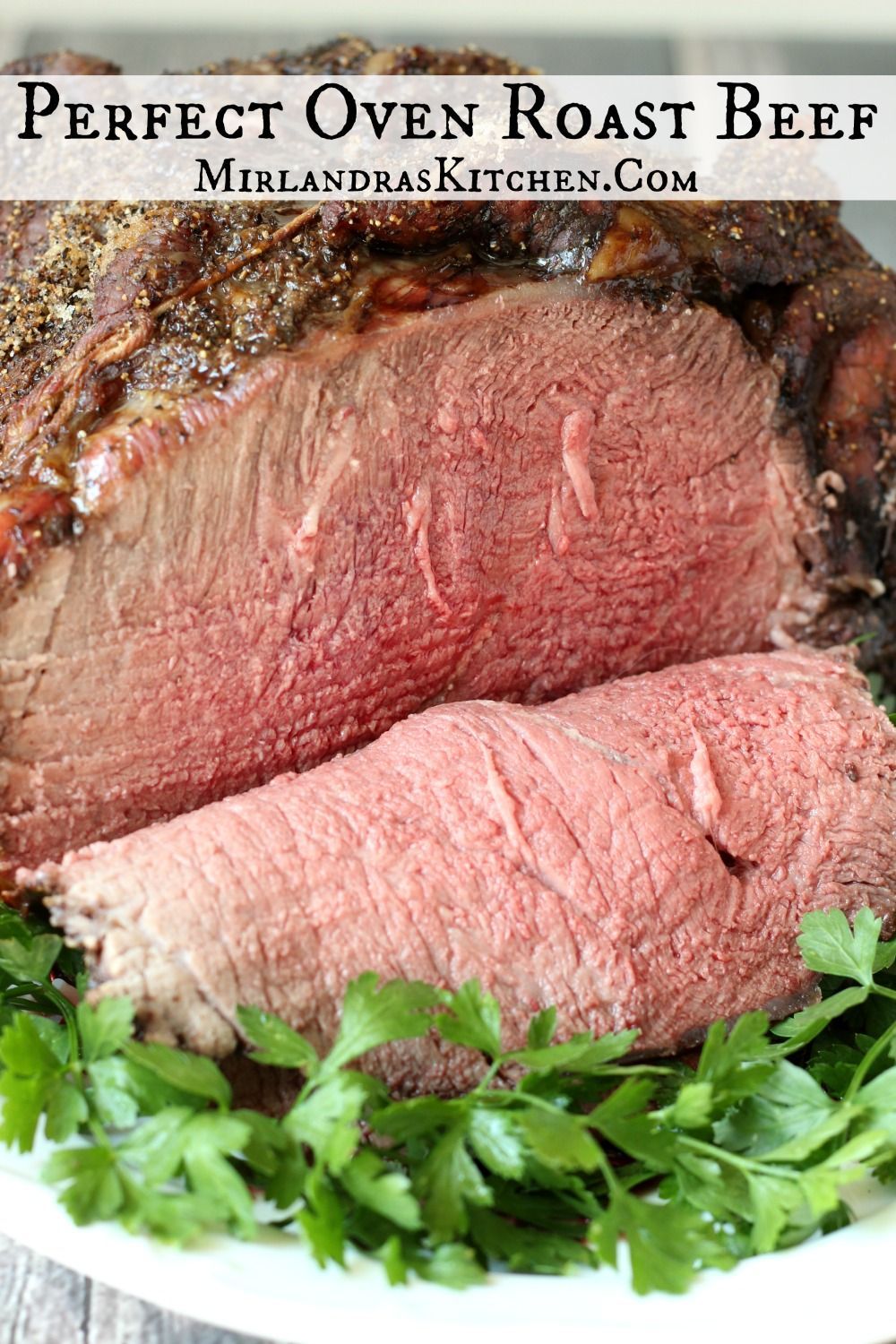 This Roast Beef only takes five minutes to get in the oven and comes out perfectly