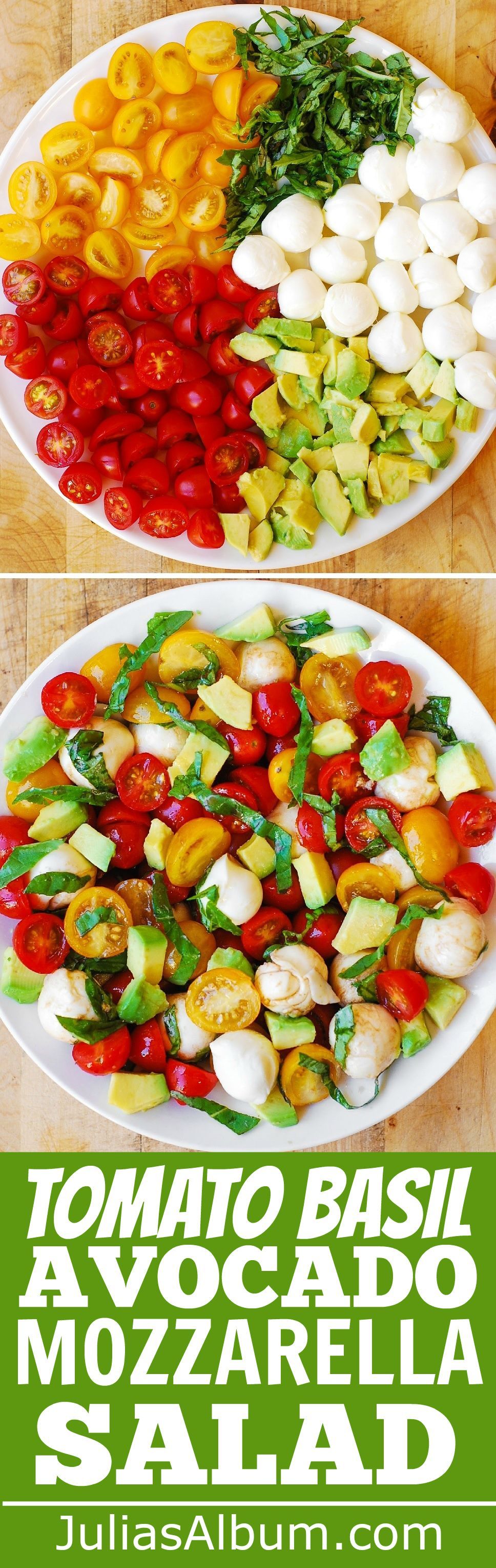 Tomato Basil Avocado Mozzarella Salad with Balsamic Dressing – You’ll love this