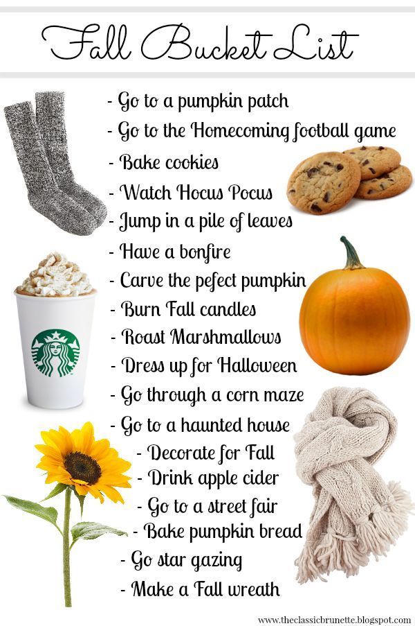 Want some inspiring ideas for Fall? Check out the ultimate Fall bucket list! Great