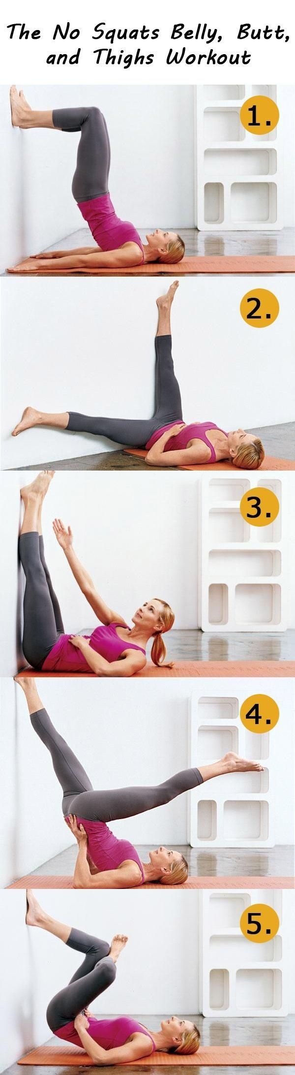With this workout routine you will be able to flatten your belly, slim your thighs