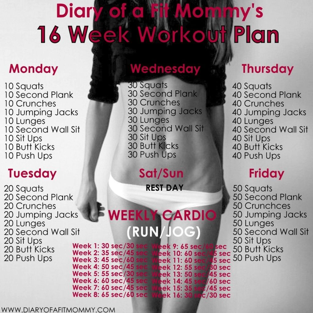 16 Week No Gym Home Workout Plan