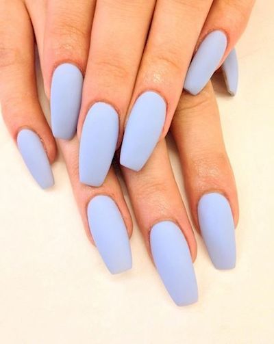 6. This plain polish looks so trendy with a matte topcoat!
