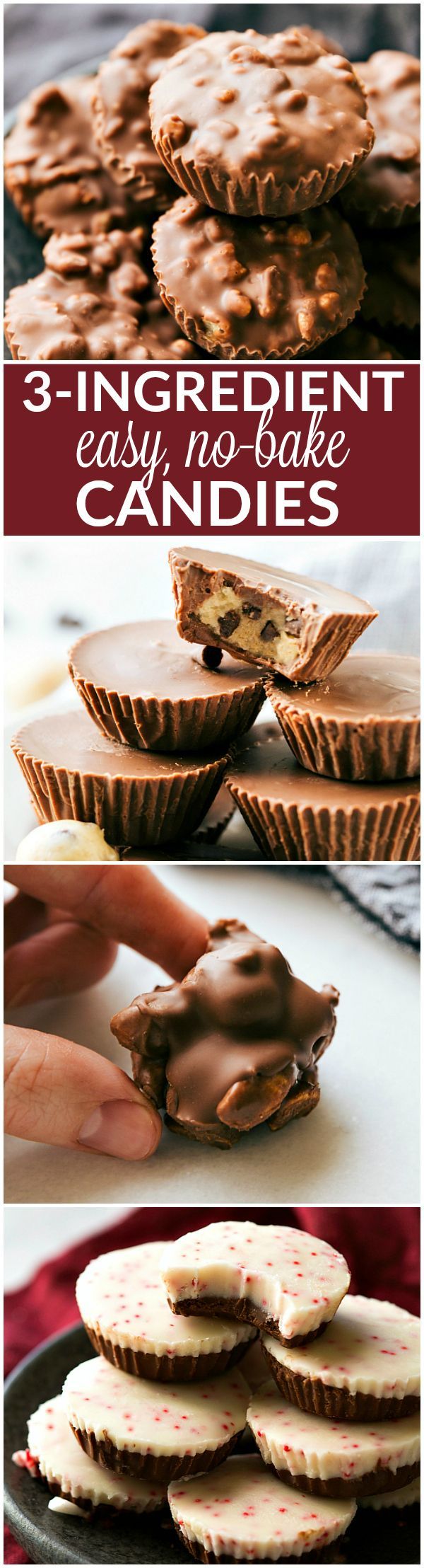 A collection of four different MUFFIN TIN TREATS all with just 3-ingredients. Pepp
