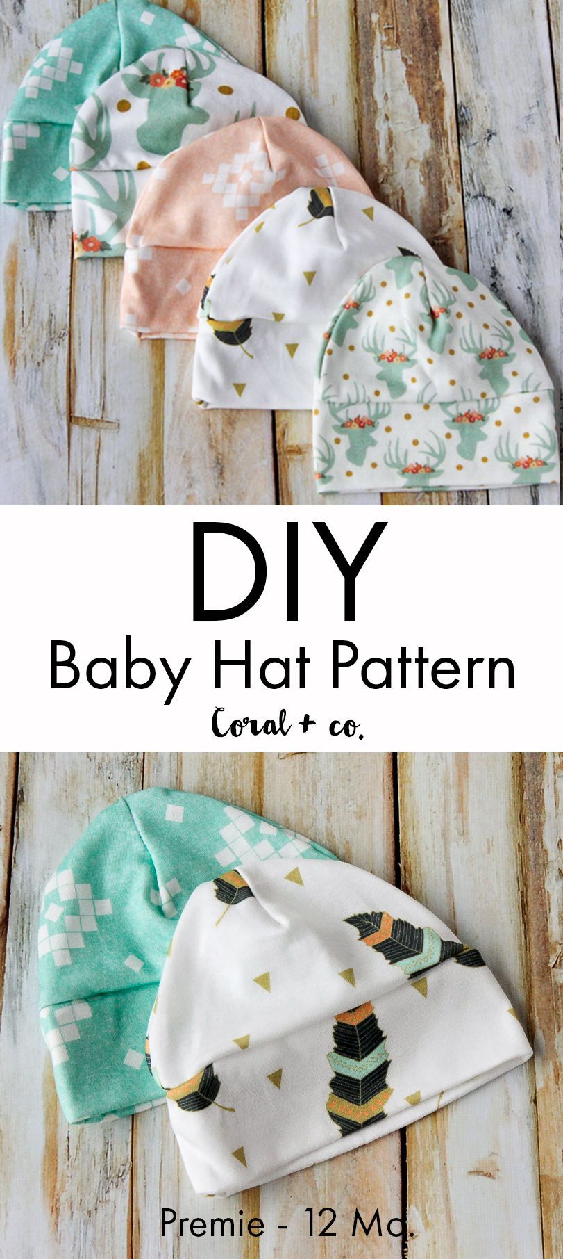 Adorable  Baby Hat Sewing Pattern!  It comes in sizes  preemie through 12 months