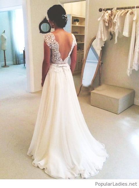 amazing-a-line-wedding-dress-with-lace-backless