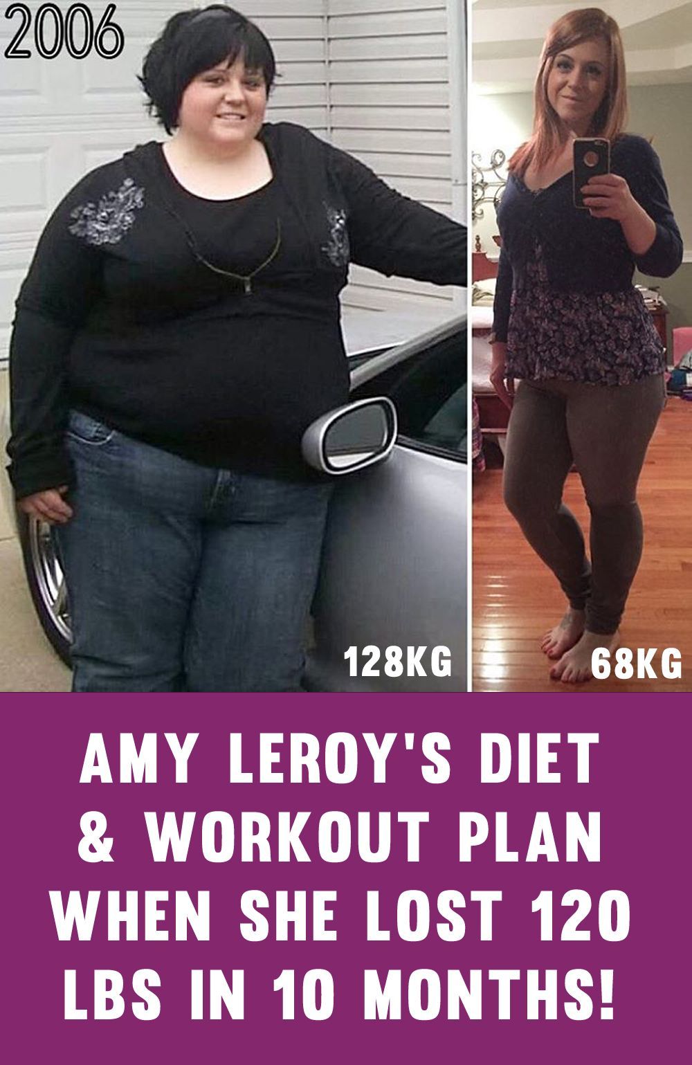 Amy LeRoy’s Full Training & Diet Plan For Losing 120lbs In 10 Months!