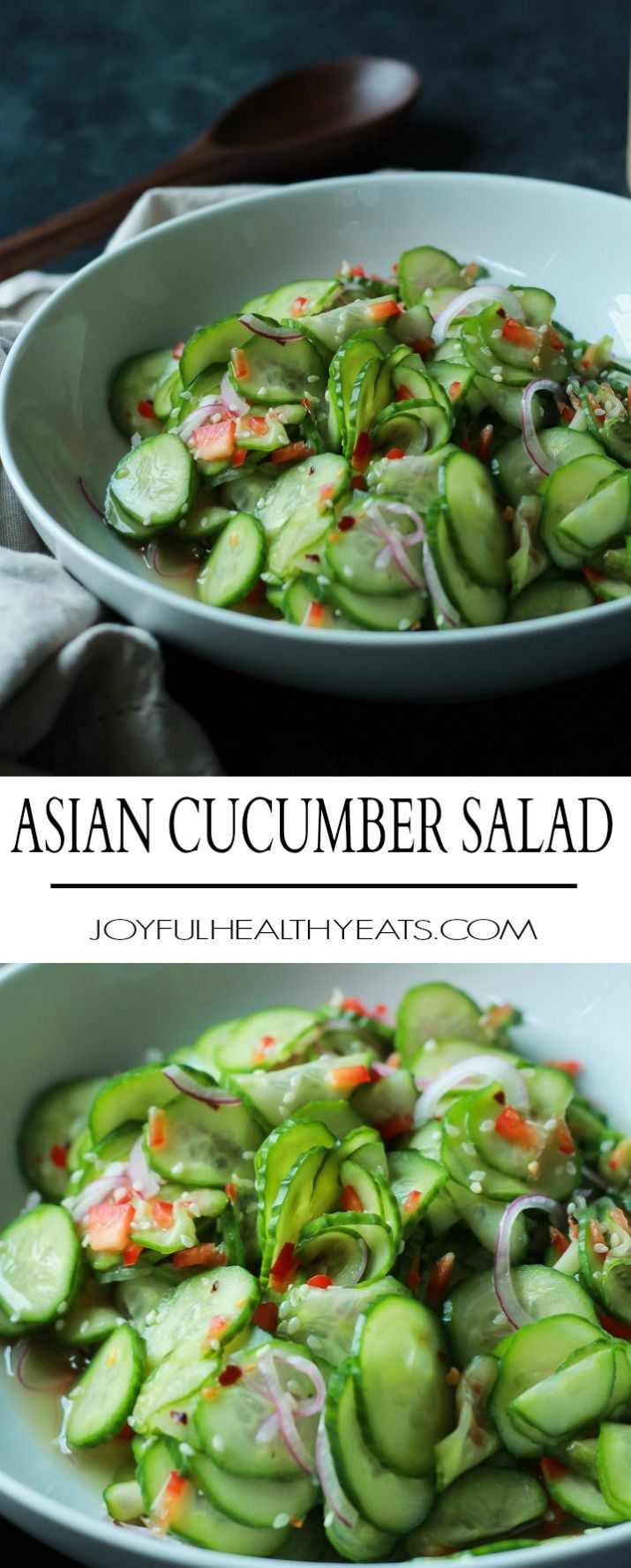 Asian Cucumber Salad: easy to make and refreshing.