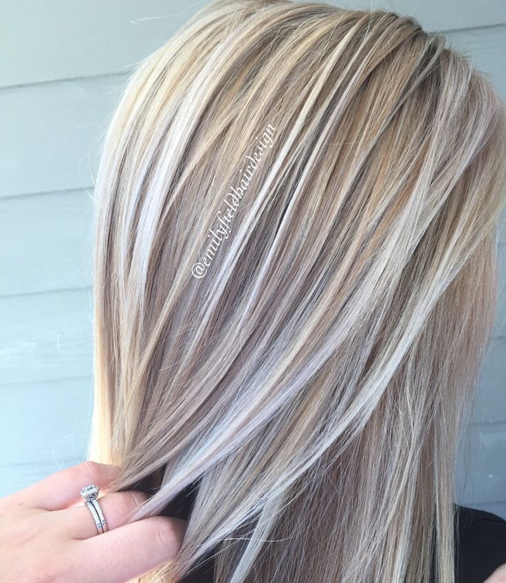 awesome Dimensional honey blonde and platinum white blonde healthy shiny hair by E