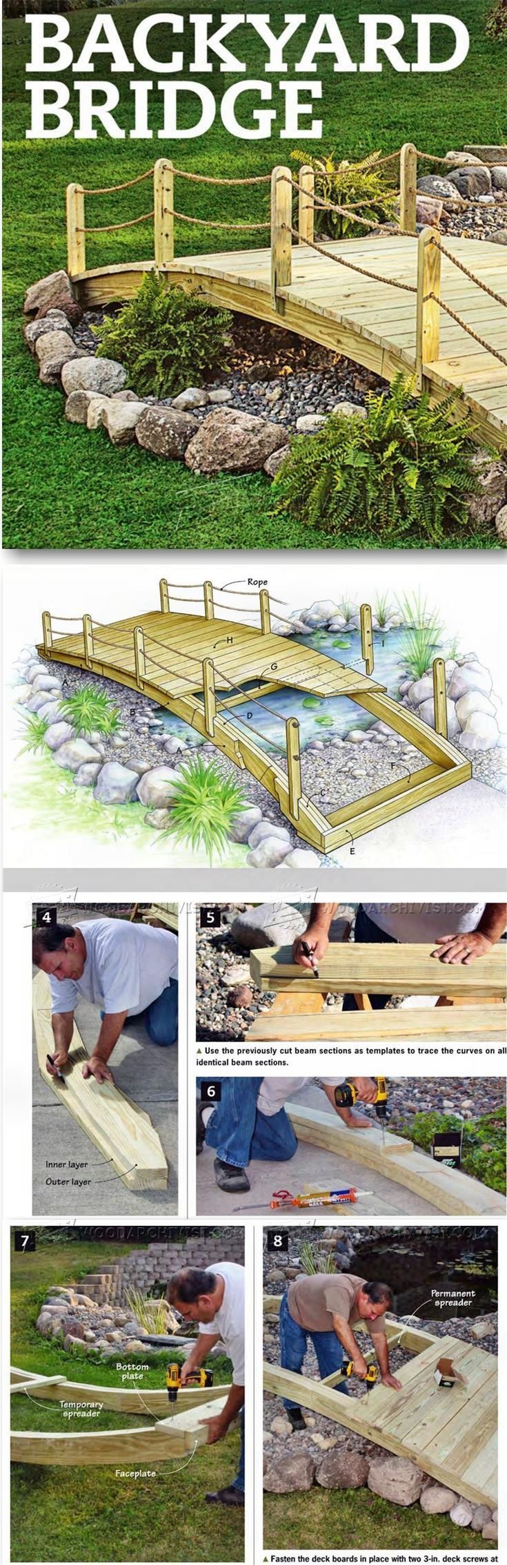 Backyard Bridge Plans – Outdoor Plans and Projects | WoodArchivist.com