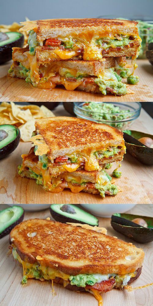 Bacon Guacamole Grilled Cheese Sandwich – You’ve never had a grilled cheese like t