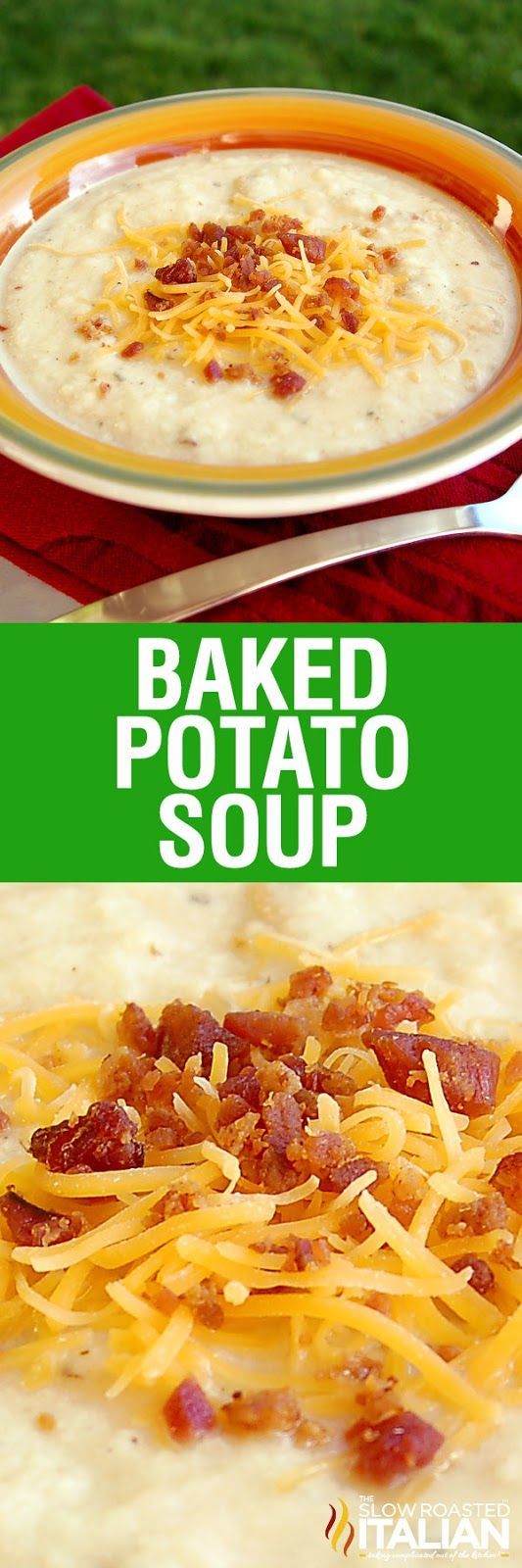 Baked Potato Soup is rich and creamy and has all your favorite potato fixins