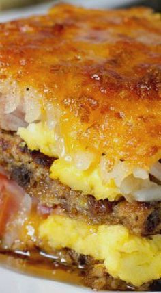 Breakfast Lasagna – Not your average breakfast casserole, this breakfast lasagna s