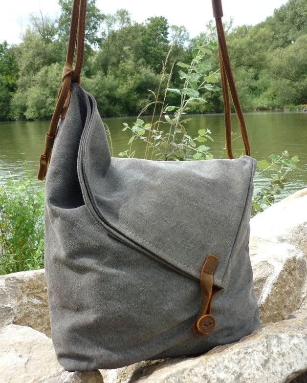 Canvas Bags – Canvas Shoulder Bag – a unique product by NordlichtBags on DaWan