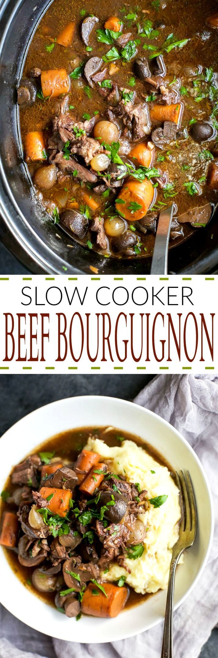 Channel your inner Julia Child with this easy Beef Bourguignon! A classic Beef Bou
