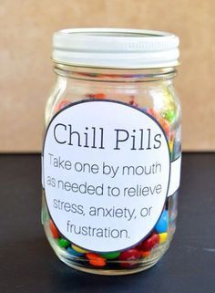 Chill Pills Candy in a Jar | 11 DIY Gifts for the Gemini Girl | www.hercampus.com.