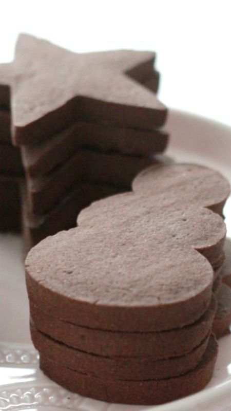 Chocolate Sugar Cookie Recipe ~ the perfect cut out cookie which holds its shape.