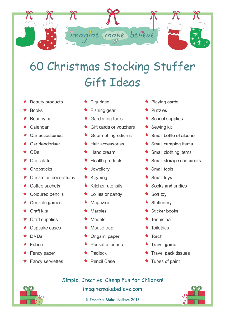 Christmas Stocking Stuffer Ideas – Imagine. Make. Believe, stocking filler, stocki