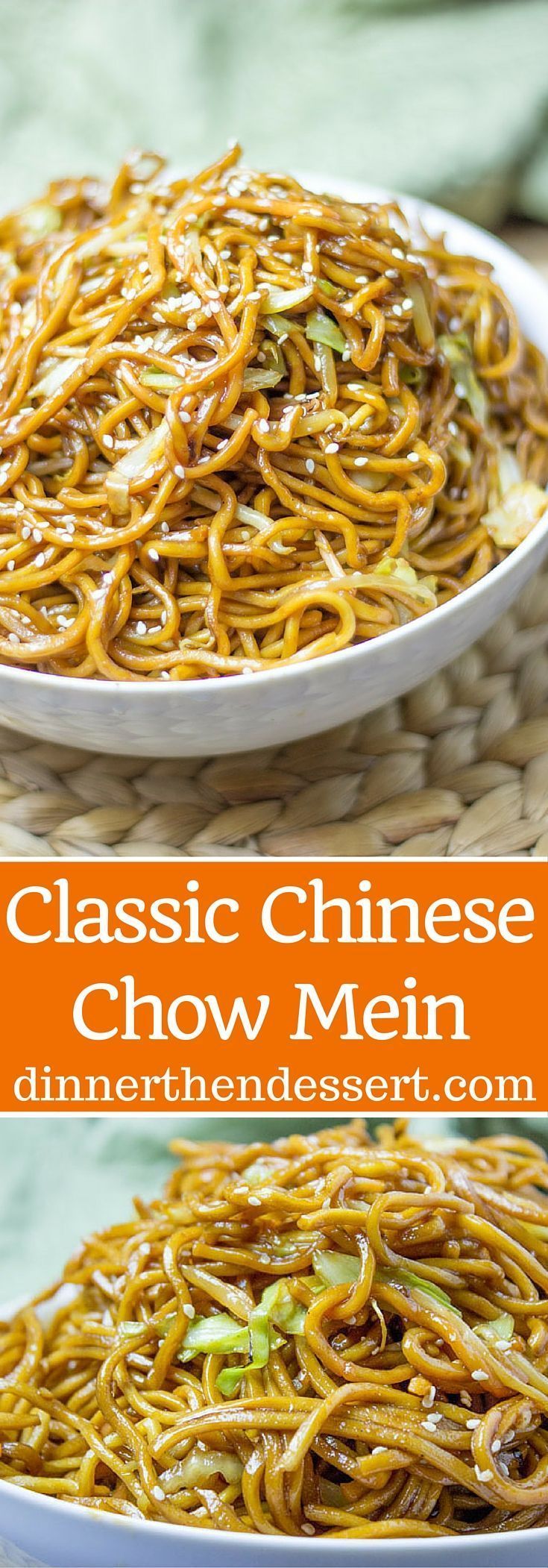 Classic Chinese Chow Mein with authentic ingredients and easy ingredient swaps to