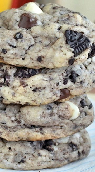 Cookies and cream chocolate chip cookies.