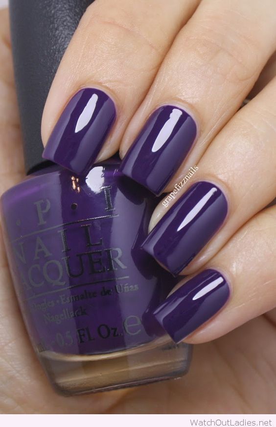 Dark purple OPI nail polish www.ScarlettAvery…