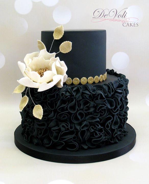 DeVoli Cakes black and white cake