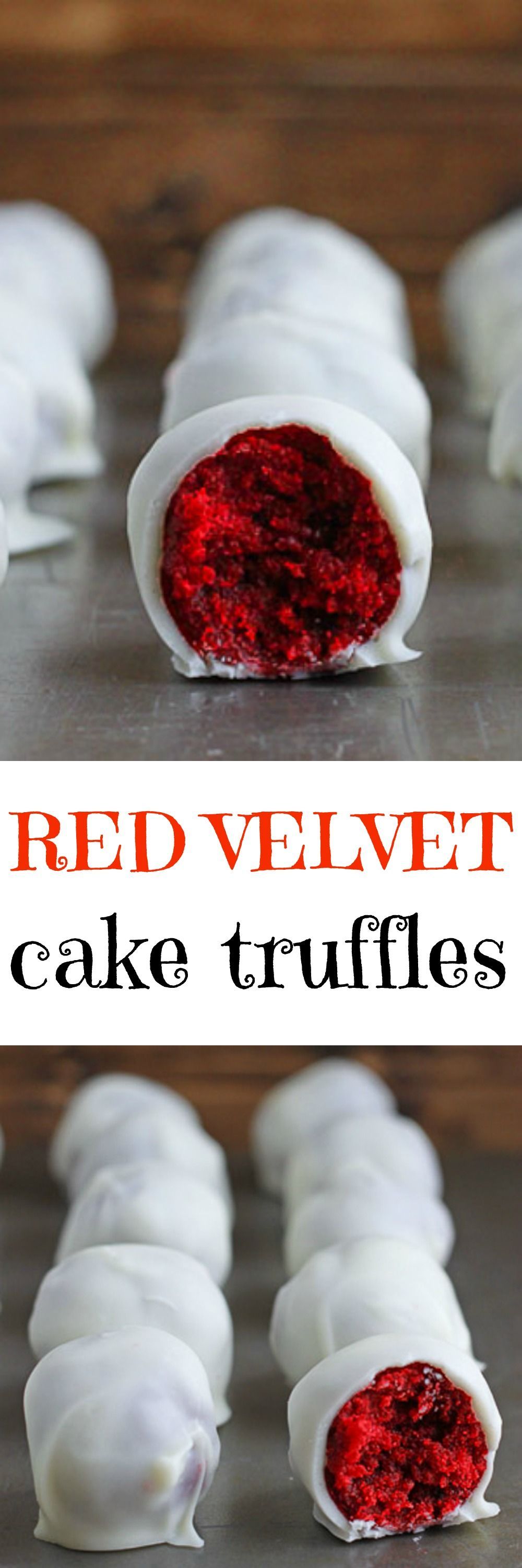 DIY cake truffles! With red velvet for Christmas dessert buffet tables!