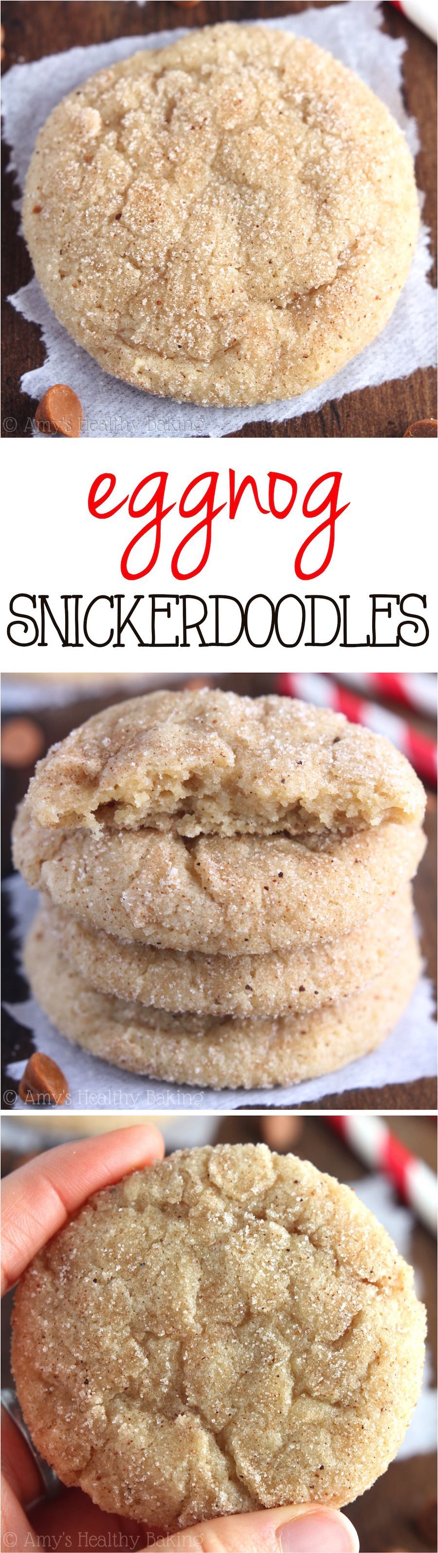 Eggnog Snickerdoodles — the richest ll ever eat! SO addict