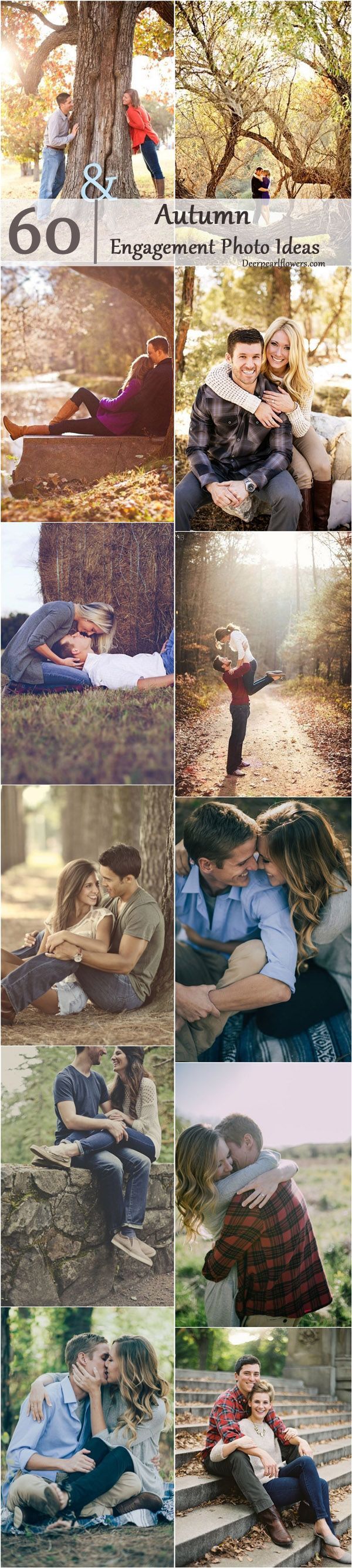 Fall Engagement Photo Shoot and Poses Ideas / www.deerpearlflow…