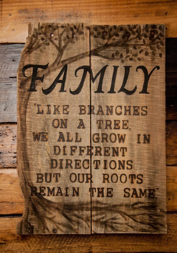 Family  Rustic Recycled Pallet Wood Sign  Wood by SimplyPallets Like us on Faceboo