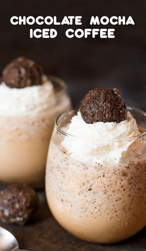 Five ingredients are all you need to whip up this Chocolate Mocha Blended Iced Cof