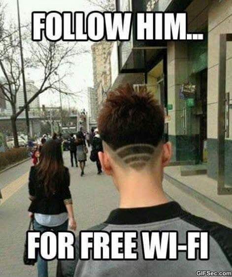 Follow Him For Free Wi-Fi – Funny Memes