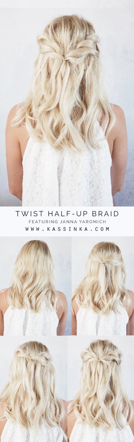 Half-up Twists Tutorial For Short Hair