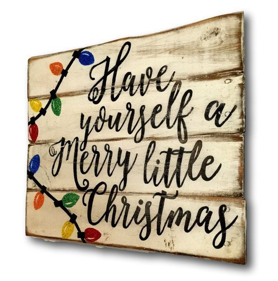 Have Yourself A Merry Little Christmas Sign/ Christmas Decoration / Rustic…