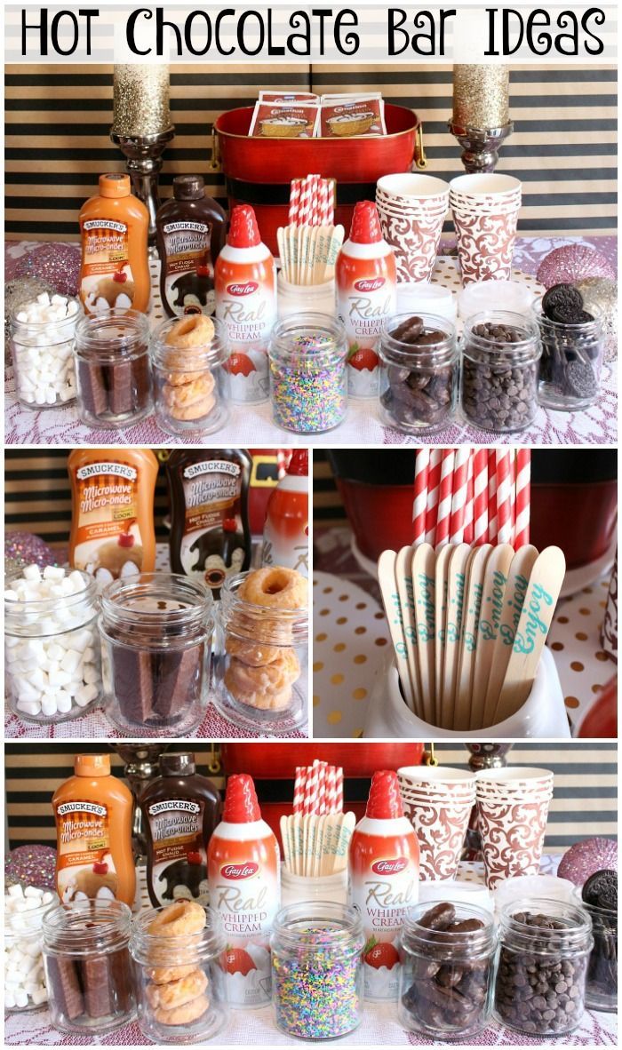 Hot Chocolate Bar Ideas – delicious hot chocolate mix-in ideas perfect for holiday