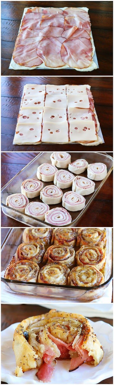 Hot Ham & Cheese Party Rolls | kitchenshares