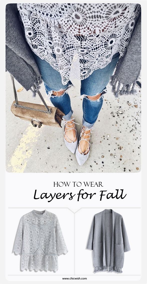How to Wear Layers for Fall  Art of Crochet Top and Easy to Be Chic Tassel Trimmed